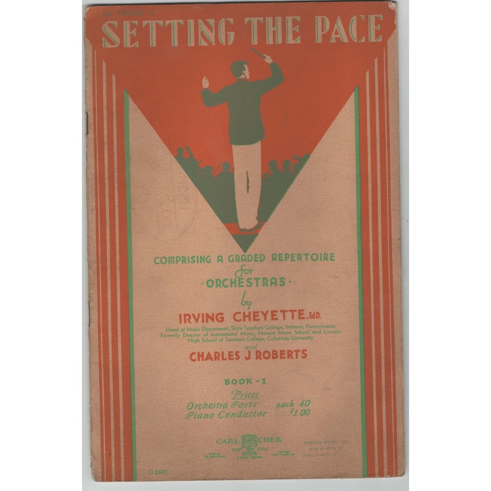Setting the Pace Book 1 Orchestra 1st Violin A Irving Cheyette Carl Fischer - Picture 1 of 2